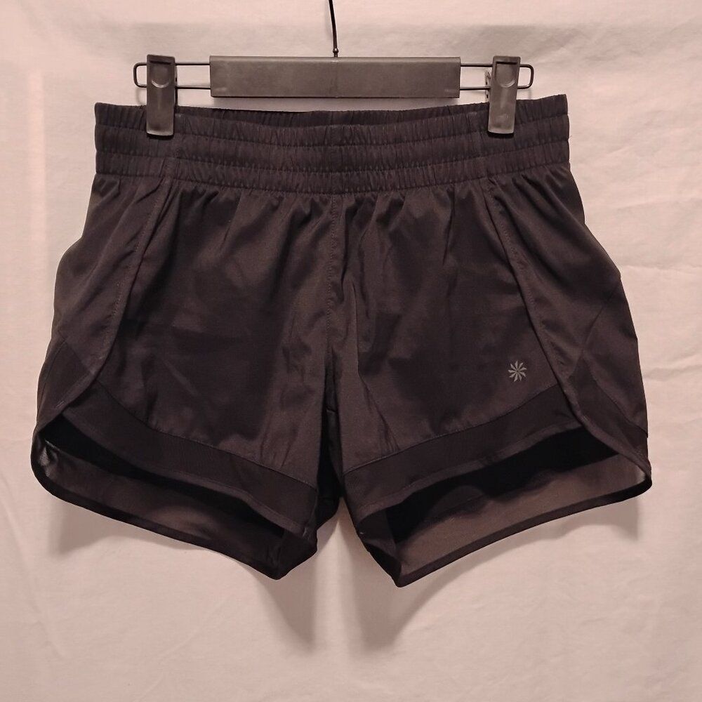 Athleta Mesh Racer Run Short 4" Size XS Black